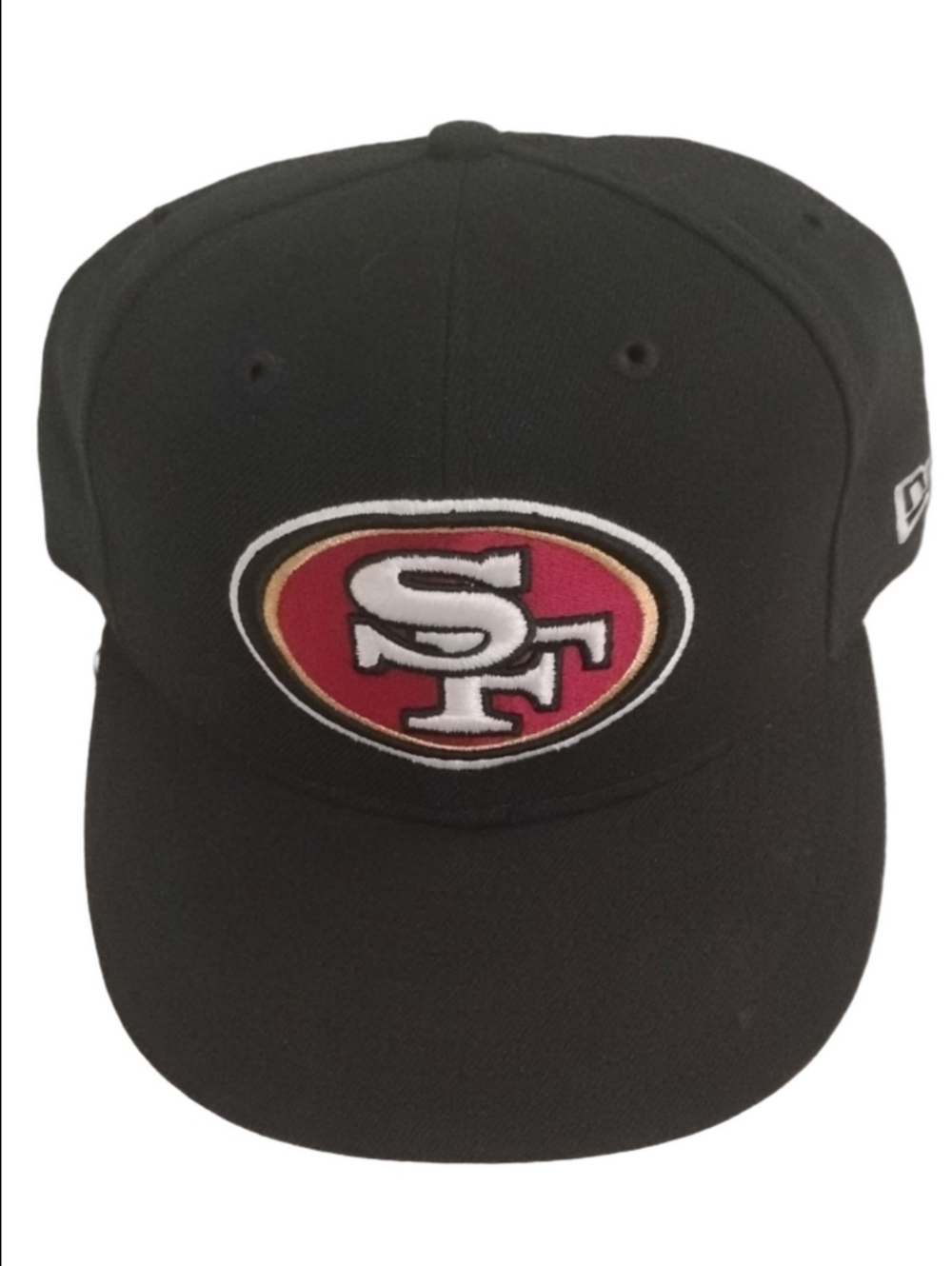 New Era Black SF 49ers Vintage Wool NFL Logo Hat with Red & Gold Accent